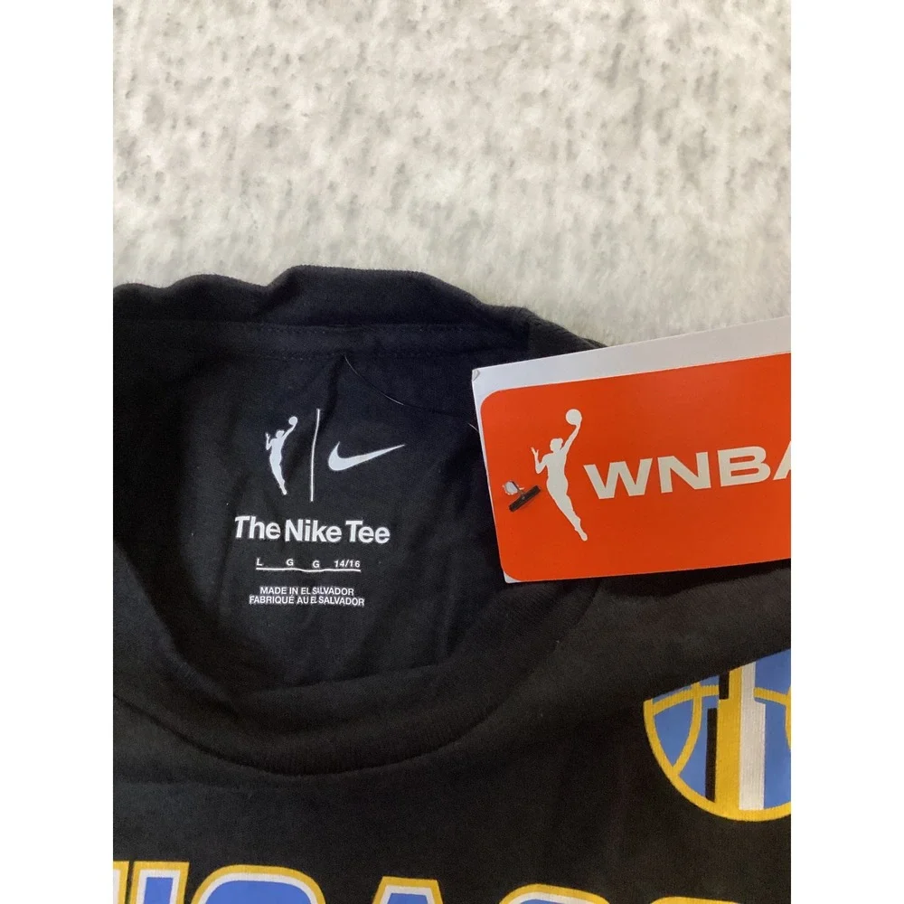 Nike Chicago Sky Angel Reese 5 WNBA Explorer‎ Edition Kids T-Shirt Black L 14/16